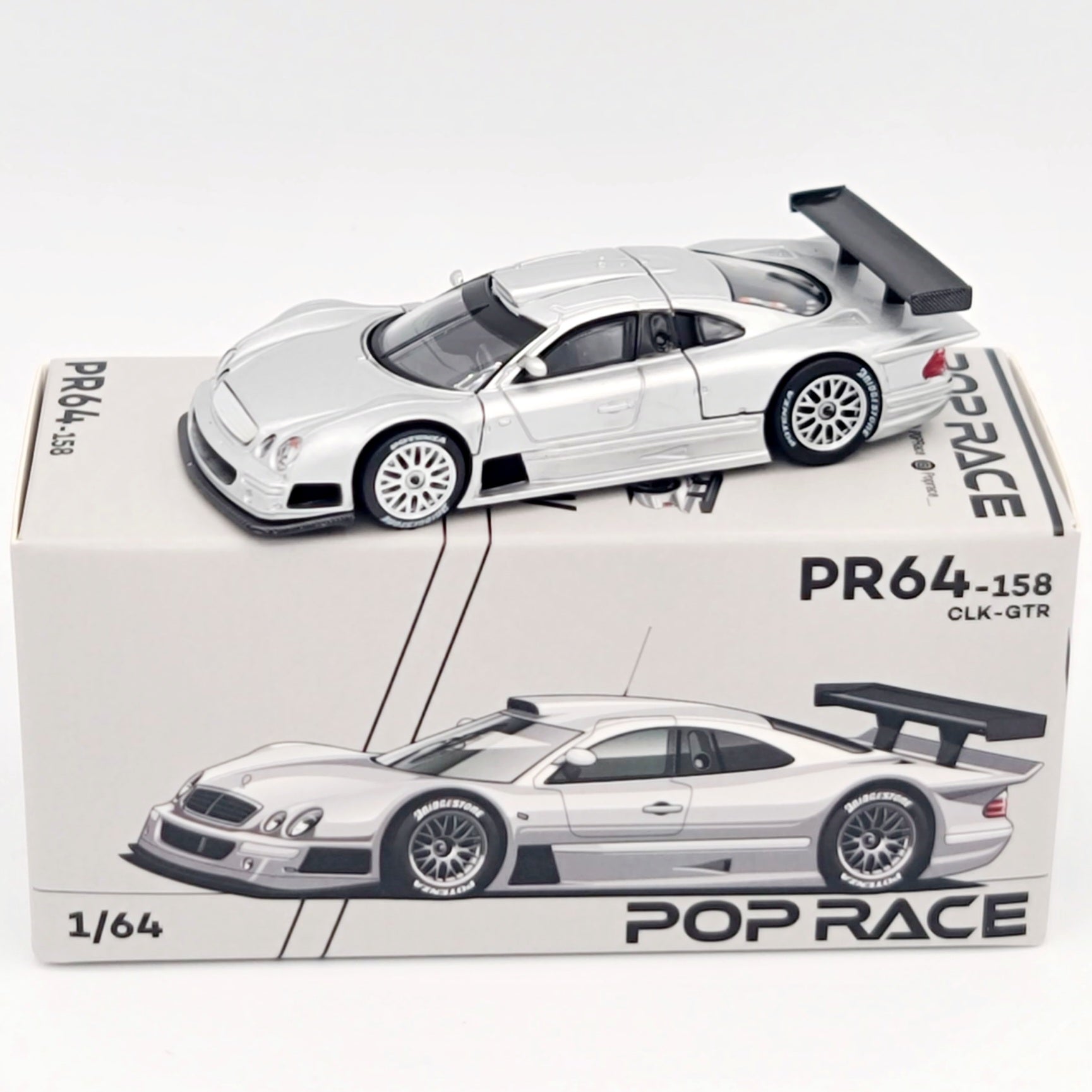 Pop Race Mercedes-Benz CLK-GTR - 1:64 (2025 Limited Edition)